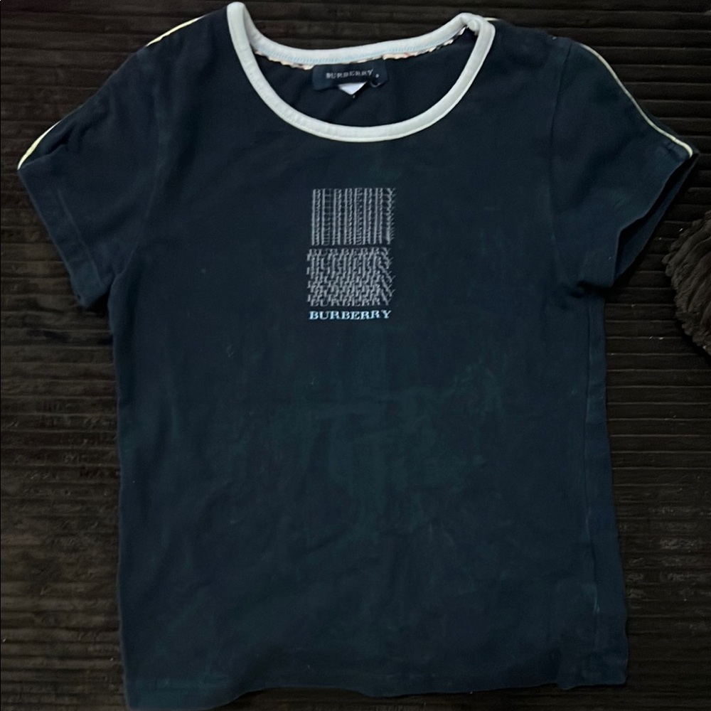 Burberry Black T-Shirt with Logo